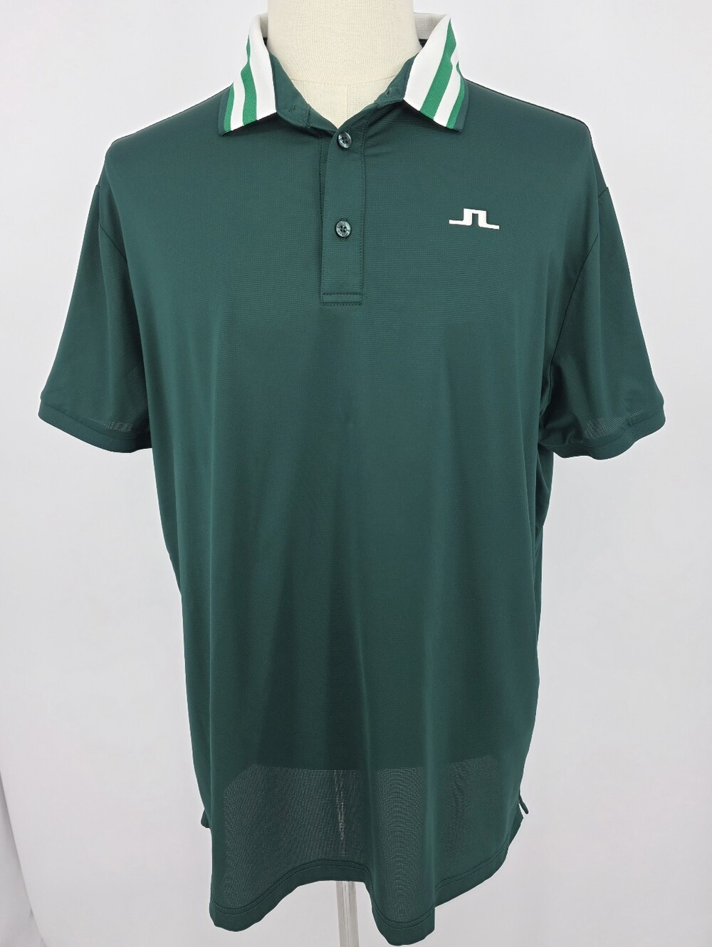 J.Lindeberg Ben Polo Shirt Green Regular Fit Performance Golf Men's XXL